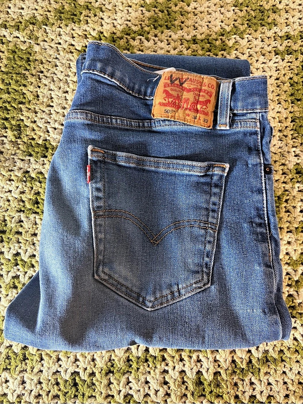 Levi's 505 Straight Leg Jeans Blue Jeans